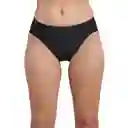 Bikini Clásico Costados Drapeados Negro Talla L Samia