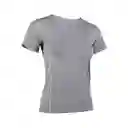 Polera Deportiva Básica Gris Talla M Samia