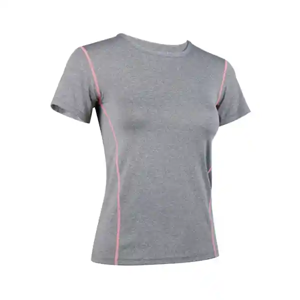 Polera Deportiva Básica Gris Talla M Samia