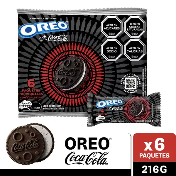 Oreo Pack Galleta Sabor Coca-Cola