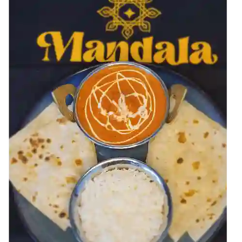 Combo Butter Chicken con Arroz y Pan