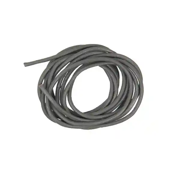 Cordon Cuero Gris Rico 1,5 Mm De Espesor, 1 Mt De Longitud..