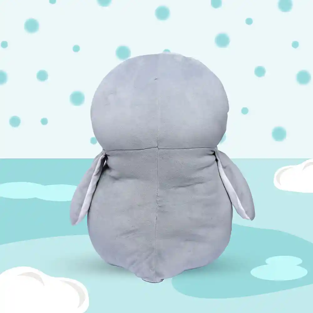 Miniso Peluche Grande De Pingüino Gris 48cm