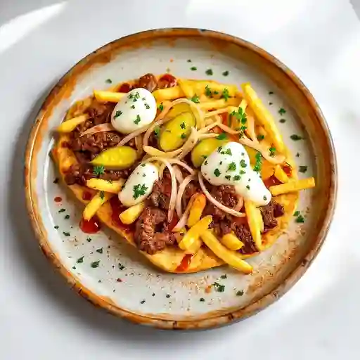 Shawarma Libanes + 2 Salsas Arabes