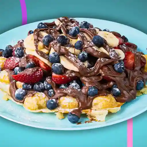 Waffle mix de frutas