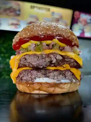 1/3 LB Doble + Papas Fritas