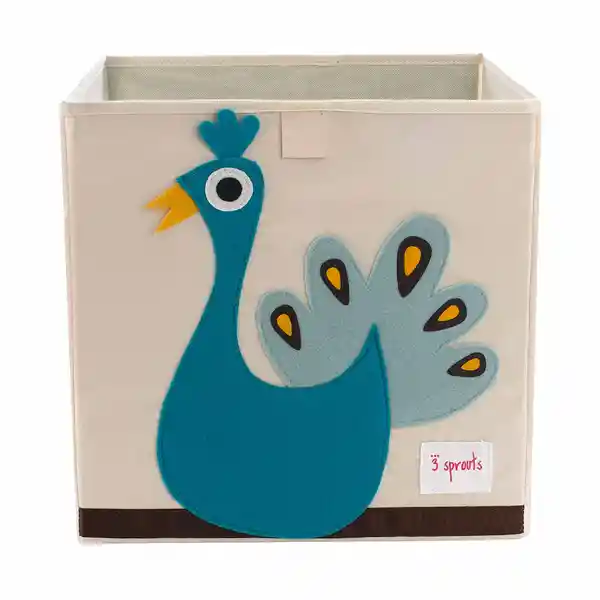 3 Sprouts Caja Organizadora Pavo Azul