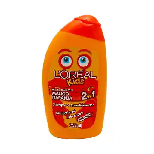 Loreal-Kids Shampoo 2 en 1 de Mango y Naranja