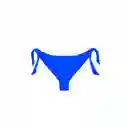 Bikini Calzón Tanga Con Amarras Color Azul Talla XL Samia