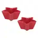 Set Bowl Con Forma de Estrella 13 x 13 x 6 cm Casaideas