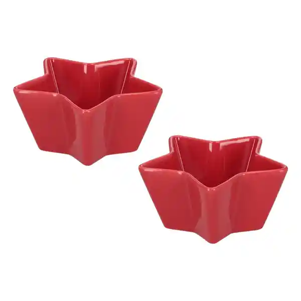 Set Bowl Con Forma de Estrella 13 x 13 x 6 cm Casaideas
