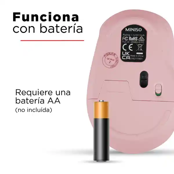 Miniso Mouse Inalámbrico Modelo E71