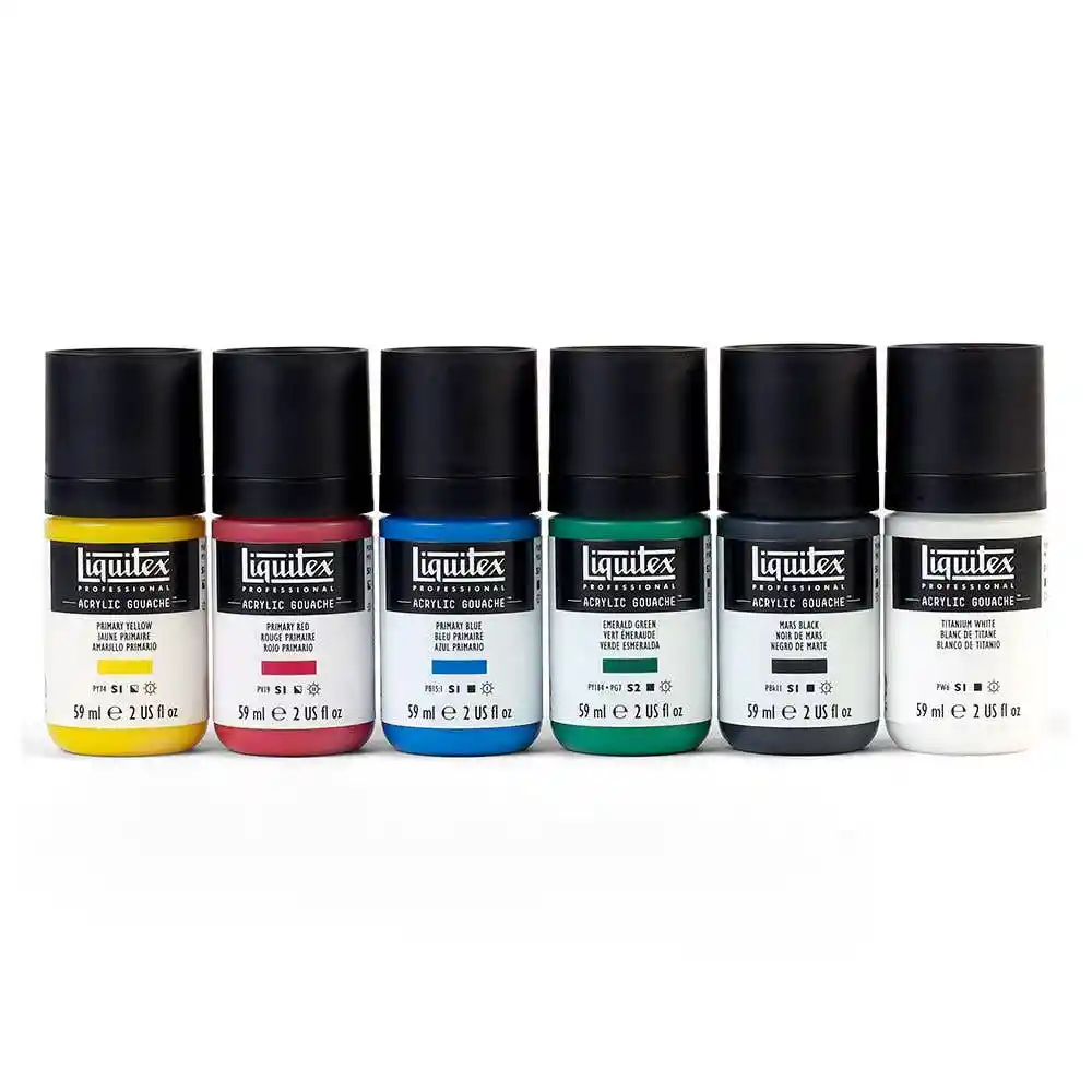 Liquitex Set Gouache Acrílica Primarios