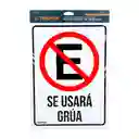 Truper Letrero "No Estacionar" 25 x 34 cm