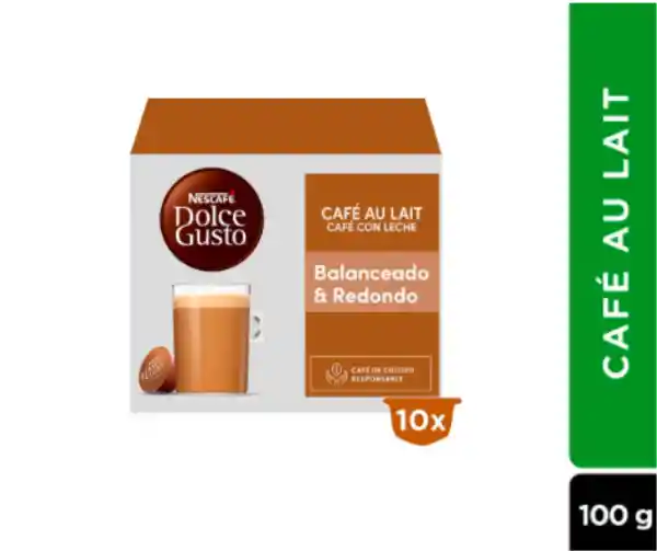 Capsula Dolce Gusto Cafe Au Lait 10un