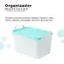 Organizador de Plástico Apilable S Negro y Blanco Miniso