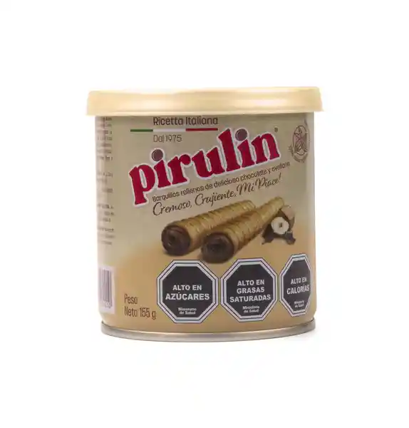 Pirulin Barquillos Rellenos con Crema de Chocolate y Avellana 