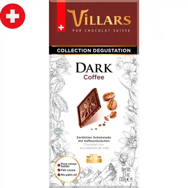 Villars Chocolate Negro Con Café