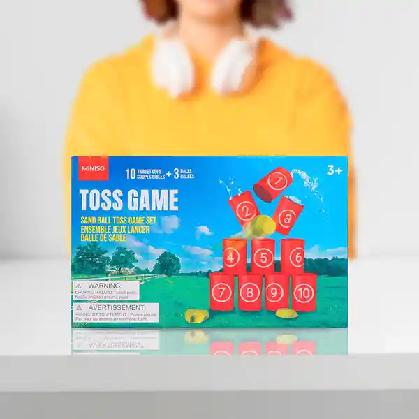 Juego Lanzamiento de Bolsas Con Vasos Miniso