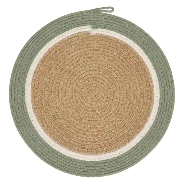 Individual Tejido Con Algodón y Fibra Natural 38 cm