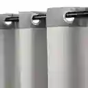 Cortina Blackout Con Ojetillos Tweed Gris 140 x 240 cm Casaideas