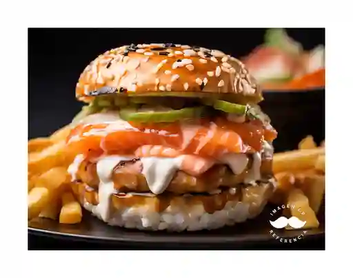 Sushi Burger de Salmon