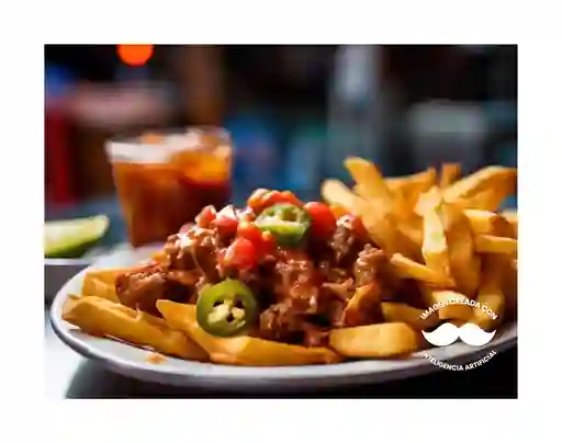 Papas Monkey Carne con Chile