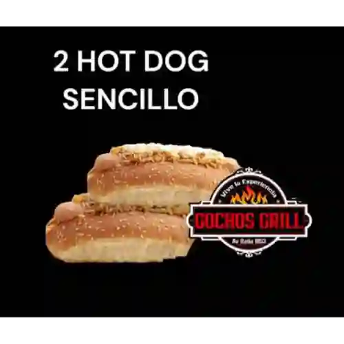 Hot Dog Sencillo X 2