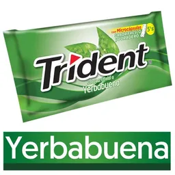 Trident Chicle sin Azúcar Sabor a Yerbabuena