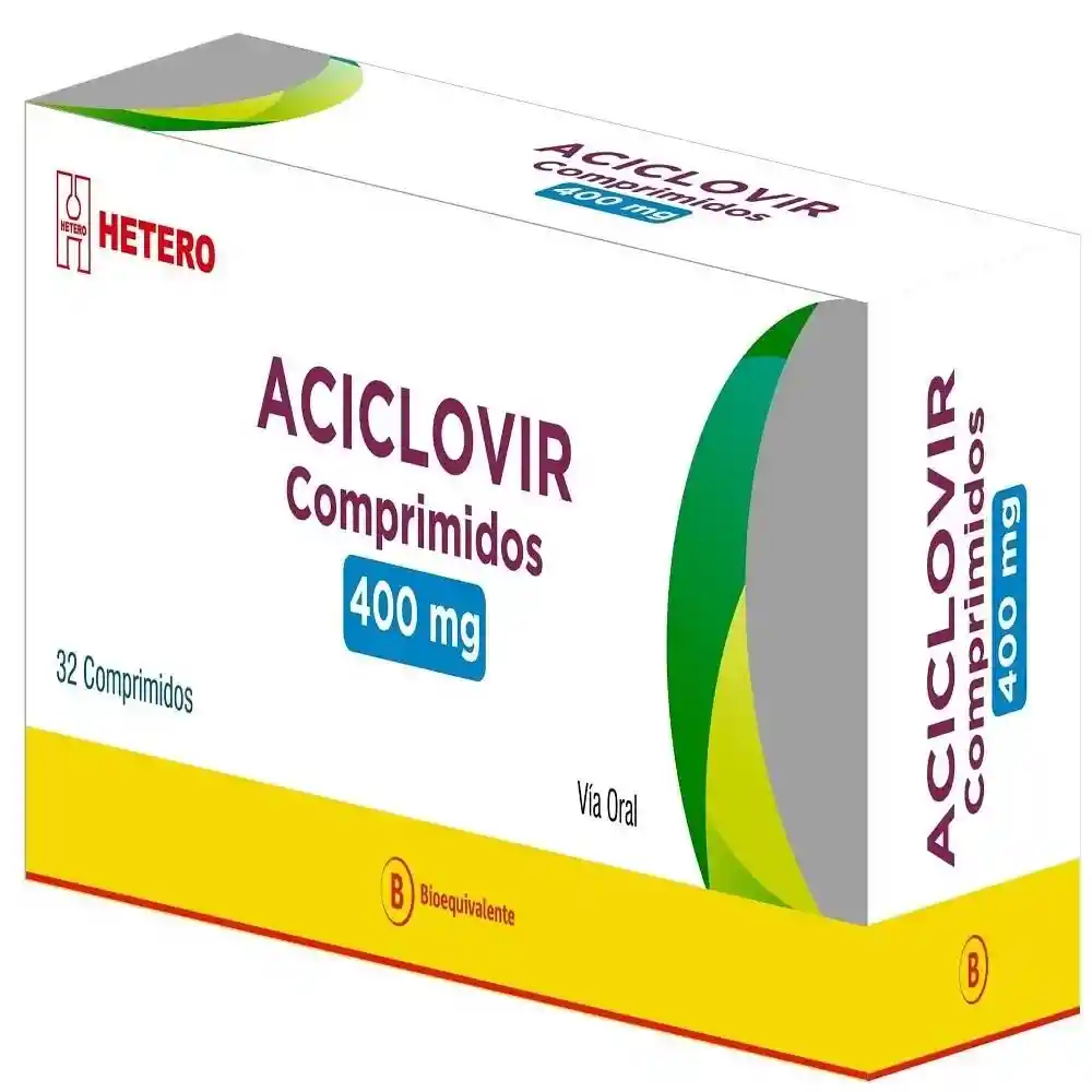 Aciclovir 400mg. Caja 32 Comp.