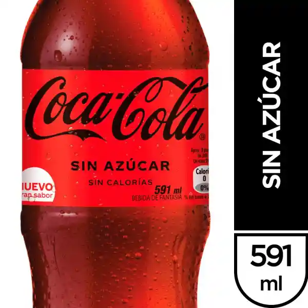 Coca-Cola Gaseosa Sin Azúcar 591 mL