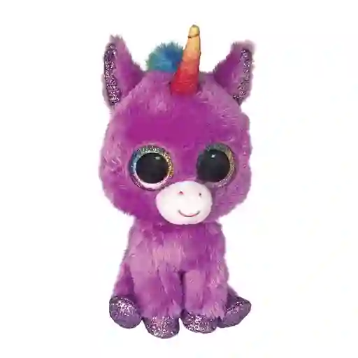 Ty Beanie Boos Rosette Unicorn Purpura Mediano