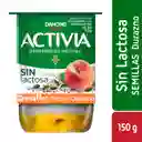 Danone Activia Yogur Triple Zero 0 % Durazno