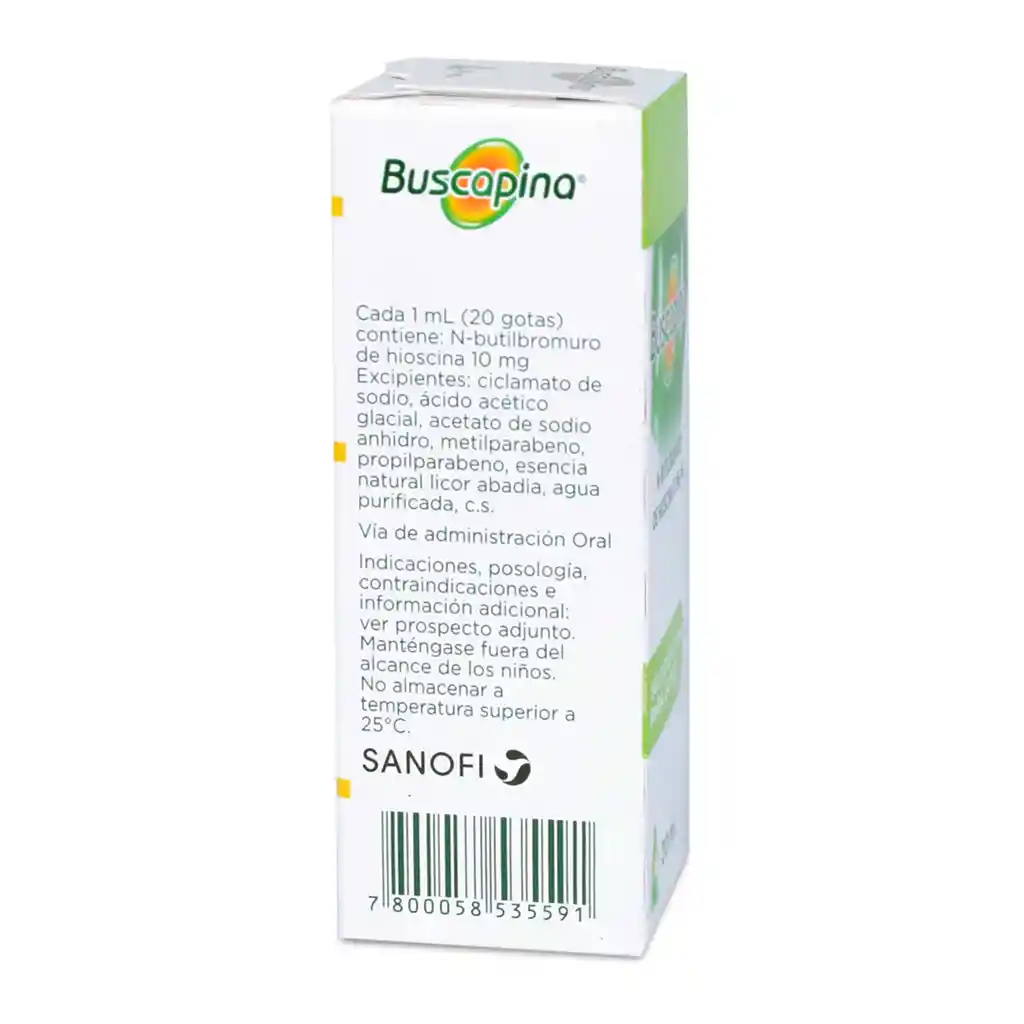 Buscapina N-Butilbromuro de Hioscina (10 mg) Antiespasmódico