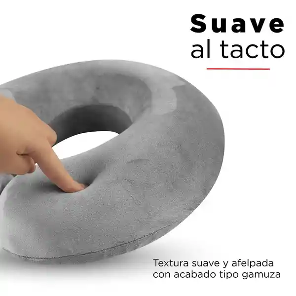 Almohada P/ Viaje Con Memory Foam Gris Oscuro 30 30 9 cm Miniso