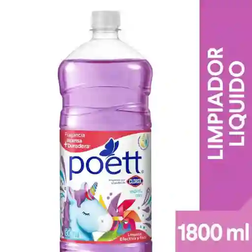 Limpiador Desinfectante de Pisos Poett Espíritu Play (Botella) 1800 ml