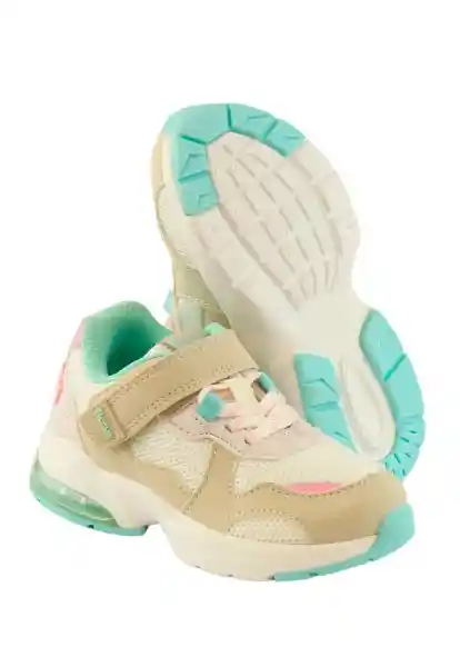 Zapatillas Sport Velcro Andante Niña Blanco 23 856 Ficcus