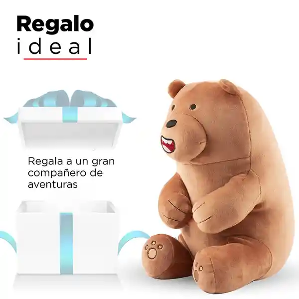 Peluche Grizzly Lovely Sentado 30 cm We Bare Bears Miniso