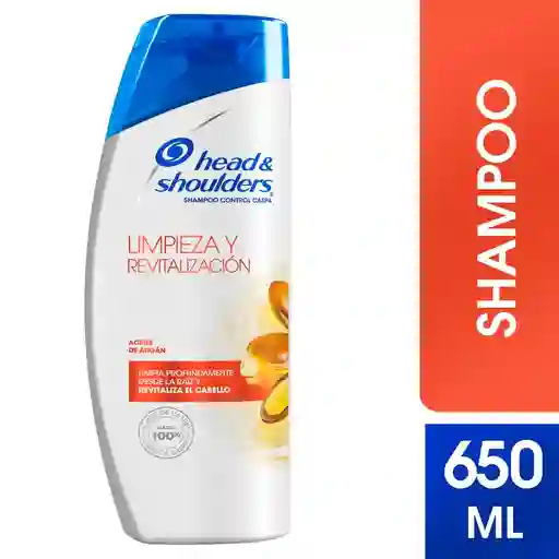 Head & Shoulders Shampoo Limpieza y Revitalización Aceite de Argán