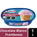 Savory Helado de Chocolate Blanco y Frambuesa