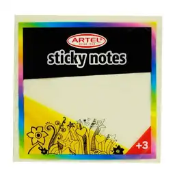 Artel Nota Adhesiva Amarillo 75 x 75 mm