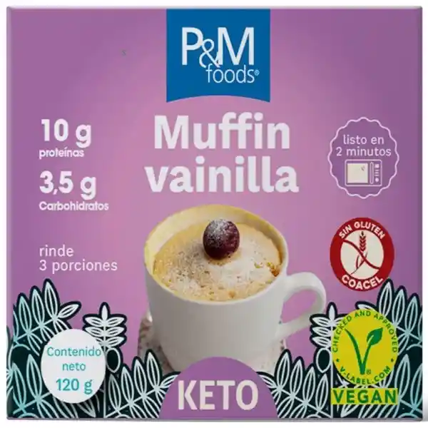 P&M Foods Mezcla Muffin Keto Vainilla
