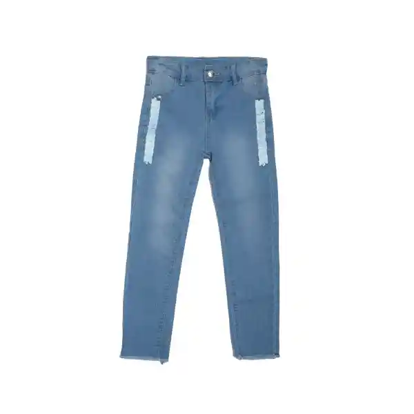 Jeans Algodón Verano Niña Celeste 6 a