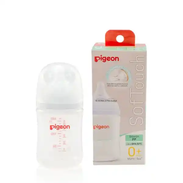 Pigeon Mamadera Boca Ancha Plástica 160 mL