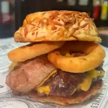 Burger Bacon Bbq Doble