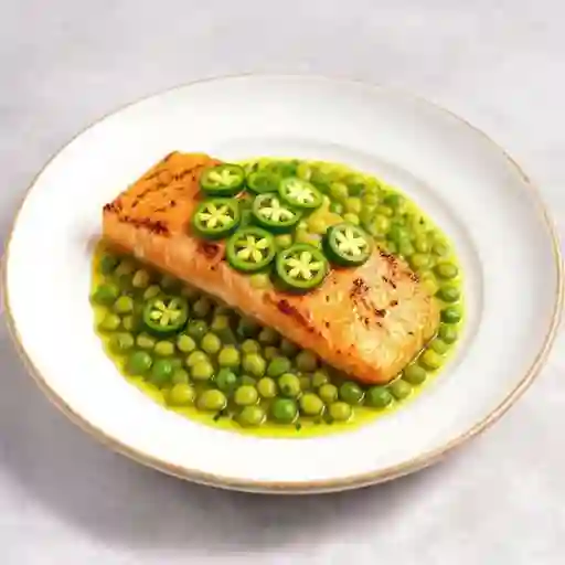 Salmon En Salsa Verde De Jalapeno