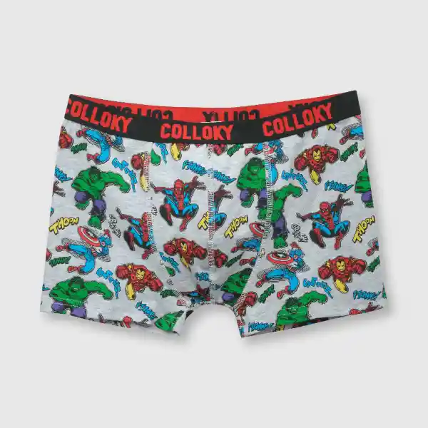 Bóxer Marvel de Niño Gris Melange Talla 6A Colloky