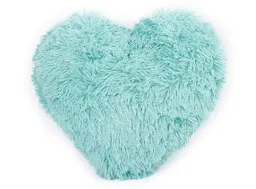 Cojín Peludo Corazón Aqua Ripley Home