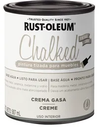 Rust Oleum Pintura Chalked Tizada Base Agua Crema Gasa