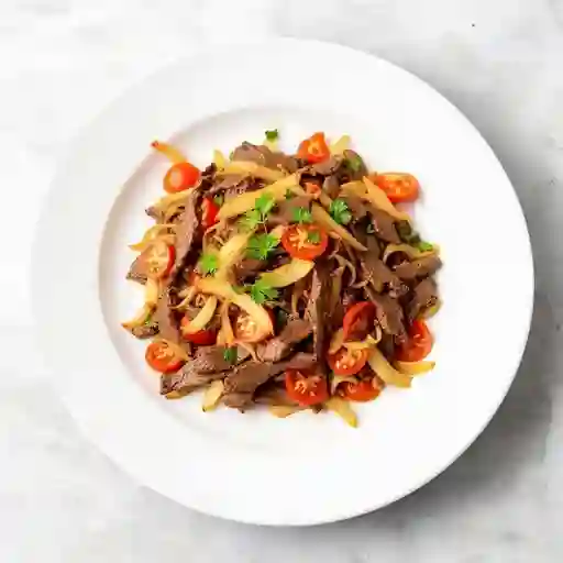 Saltado de Lomo Oriental a la Plancha